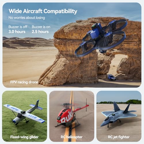 Ruko R111S Remote ID Module for Drone with GPS Tracker/Finder and Beeper - color: Black