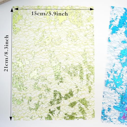Colorful Textured Fabric Paper(gilded mesh, Close to A5 size) - color: gilded mesh