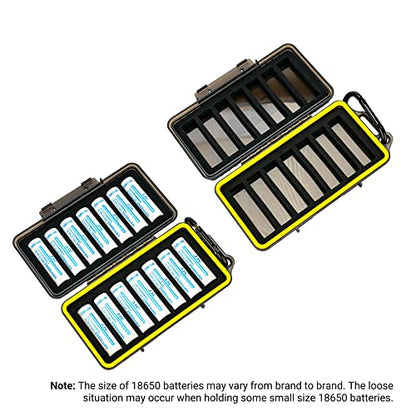 14 Slots 18650 Battery Storage Organizer Case Compact & Waterproof - color: 14 Slots 18650 Battery Case