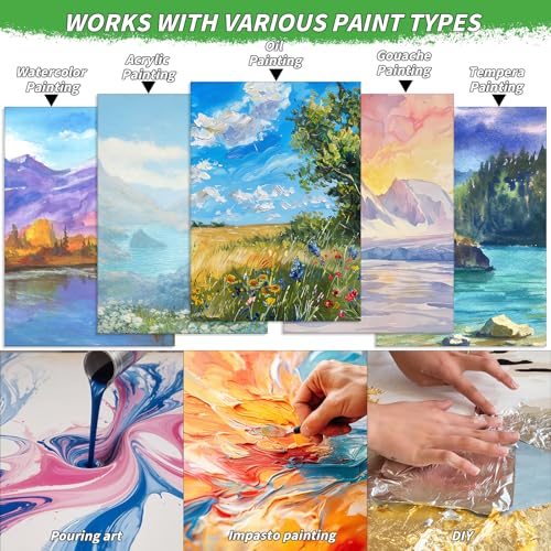 Oleitodh 6 Pack Stretched Canvas 24x36 Inch Large Cotton Painting Canvas - size: 24" x 36"-6 Pack