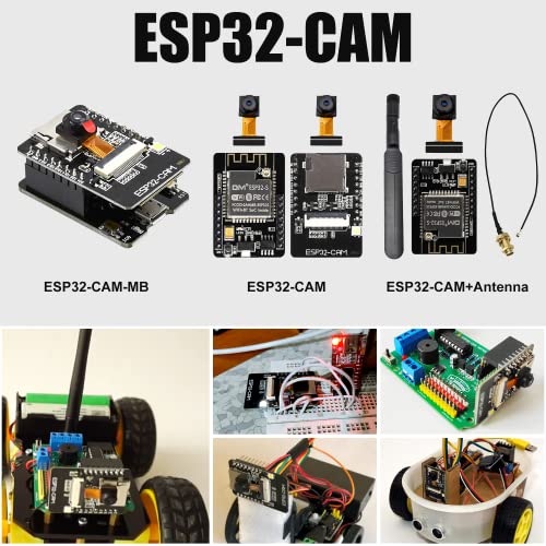 2 PCS OV2640 Camera,Aideepen OV2640 Camera Module 160° Wide-Angle Lens 2 Megapixel Sensor I2C Support JPEG RGB YUV for ESP32 MCU Camera