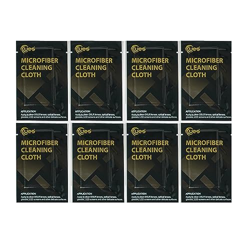 UES Camera Lens Cleaning Cloths Made from Superfine Microfiber (8pcs) - size: 8pcs