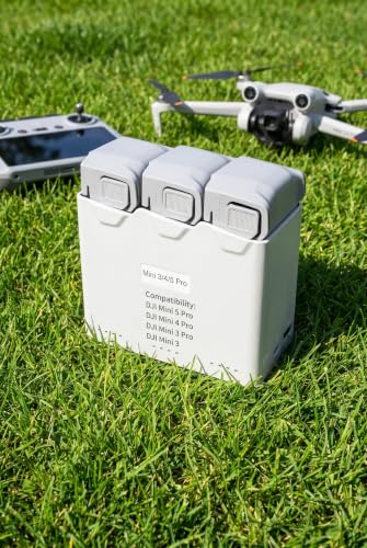Triple Battery Charger for DJI Mini 5 Pro/ Mini4 Pro/Mini 3 Pro/ 3, Charge Three Batteries in Sequence,Two-Way Charging Hub Have a USB Output
