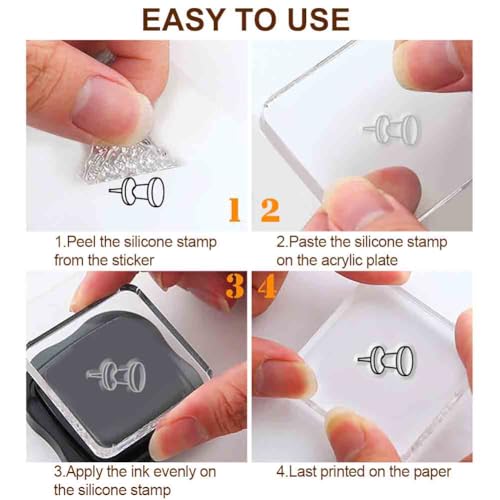 29 Pcs Journal Stamps for Crafting Card Making Supplies Set - style: 29Pcs Planner Clear Stamps