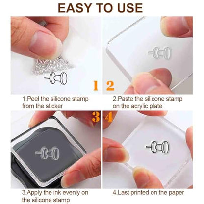 29 Pcs Journal Stamps for Crafting Card Making Supplies Set - style: 29Pcs Planner Clear Stamps