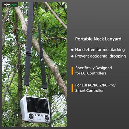 Arzroic Lanyard Neck Strap for DJI RC/RC 2/RC Pro, Mini 5/4/3 Pro, Flip, Air 3S/3 and Mavic 4 Pro Remote Controller Accessories