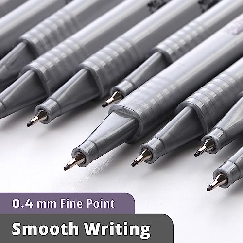 Mr. Pen- Black Fineliner Pens, 12 Pack, Fine Point - color: Black, size: 12 Pack