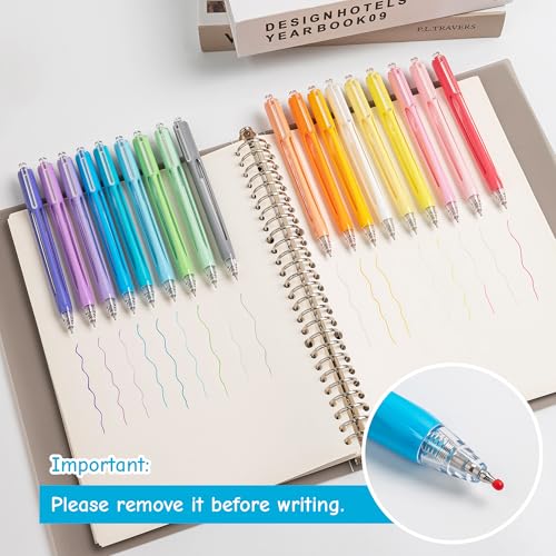 Aisibeiger 18 Pack Colorful Gel Ink Pens 0.7mm Fine Point Pen
