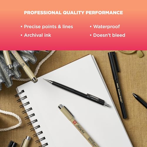 Sakura 50203 8-Piece Pigma Manga Comic Pro Drawing Kit - style: 8 Pen Pack