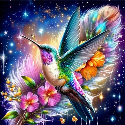 5D Hummingbird Diamond Art kits for Adults Beginners 13.8x13.8 Inch - color: KM1158-1