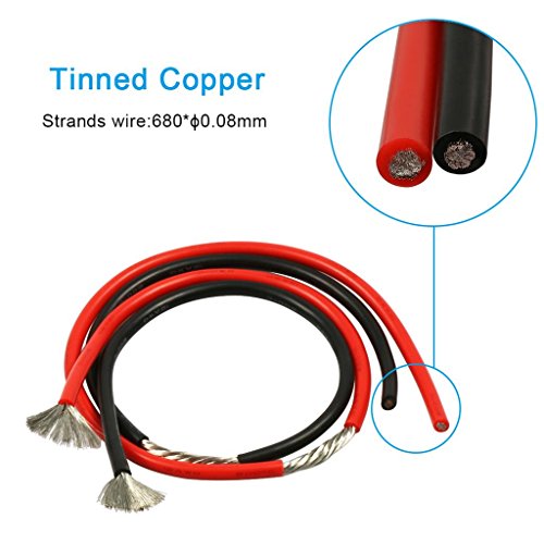 BNTECHGO 12 AWG Silicone Wire Red Black 10ft Stranded Tinned Copper Wire - color: silicone wire red and black, size: 12 gauge silicone wire each color 10 ft