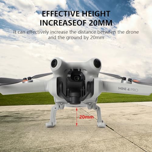 Landing Gear for DJI Mini 4 Pro Drone – Leg Foldable Extended Kit for DJI Mini 4 Pro Drone, DJI Mini 4 Pro Drone Accessories