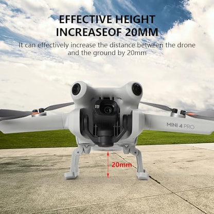 Landing Gear for DJI Mini 4 Pro Drone – Leg Foldable Extended Kit for DJI Mini 4 Pro Drone, DJI Mini 4 Pro Drone Accessories