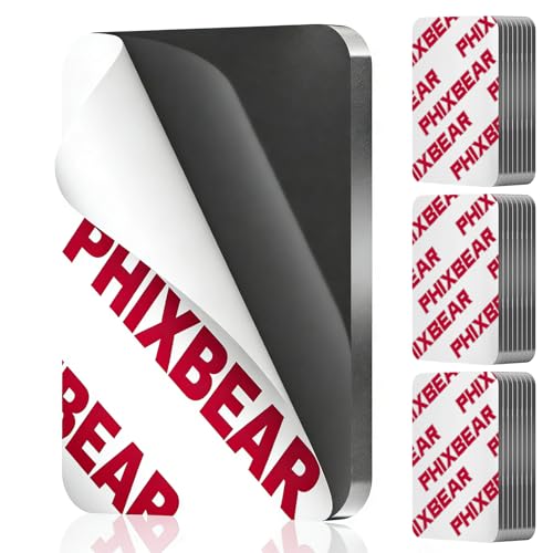 PHIXBEAR 0.12" Thick Strong Double Sided Adhesive Pads, 1.57 x 2 Heavy Duty Sticky Mounting Foam Tape, Heat & Weather Resistant for Car & Home Décor 50 Pcs