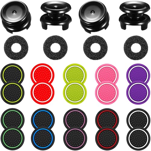 Controller Accessories Thumbstick Grips for Xbox, 2 Pairs HIGH Stick, 20 PCS Joystick Thumb Grips Extenders and 4 PCS Precision Rings Attachments for Xbox One/Series X Control - Mixed Color 6 - color: Mixed Color 6