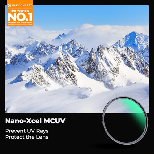 K&F CONCEPT 52mm MCUV Lens Protection Filter High Definition Optical Glass - size: 52mm