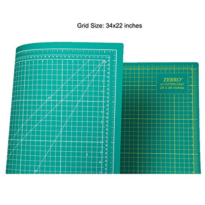 ZERRO Self Healing Cutting Mat 24" x 36", Double Sided & Non-Slip - size: 36"L x 24"W