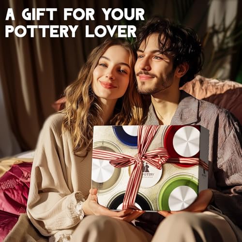 Catcrafter Pottery Wheel for Kids Teens Adults Beginners - Blue Pottery Kit - color: Blue