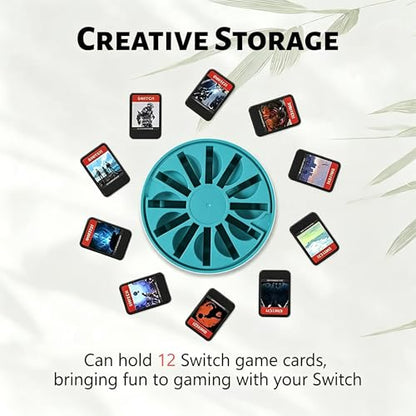 Switch 2/Switch dedicated central accessories, including silicone joystick protectors, invisible elastic protective covers, a 360-degree rotatable game cartridge stand, and two controller protectors, designed to be shockproof and non-slip.