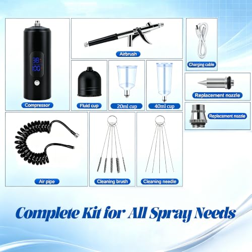 Cordless Airbrush Kit, Handheld Air Brush Painting Sprayer Kit