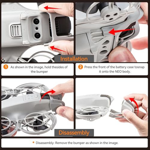 DJI Gimbal Camera Guard for Neo Drone, U-Shape Open Front Design Lens Protection Bumper, Anti-Crash & Scratch Resistant, Easy Snap-On