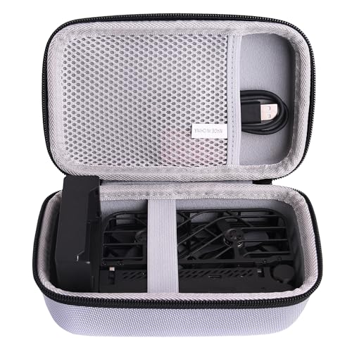 Hard EVA Carrying Case Compatible with HOVERAir X1 Drone with Camera Kit storage case (Big gray) - color: Gray
