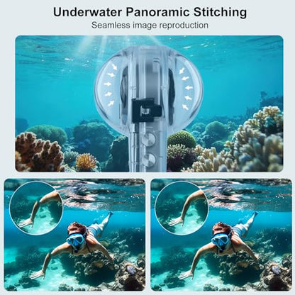 60M/196FT Invisible Diving Case for Insta360 X5