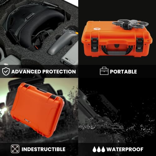 NANUK 930 DJI™ Avata 360 - Waterproof Hard Case with Drone Foam Insert - color: Orange