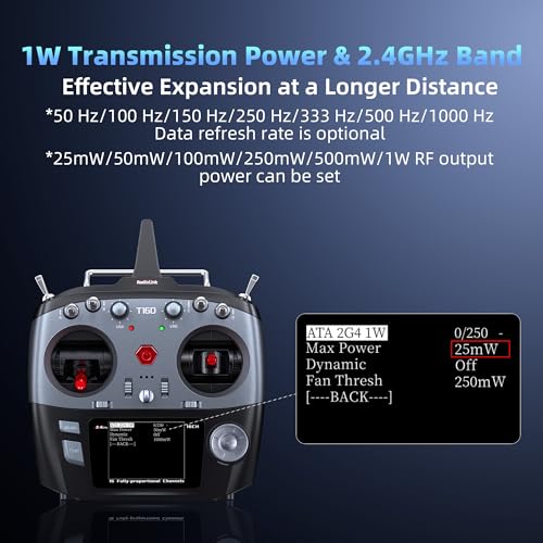 Radiolink ATA ELRS 2.4G Nano OpenTX Module, Max 1W High Power, 1000Hz Refresh Rate, Internal Cooling Fan, Compatible with T12D, T16D and Radios with Nano/Lite Module Bay (Not for JR Bay)