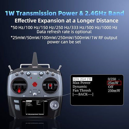 Radiolink ATA ELRS 2.4G Nano OpenTX Module, Max 1W High Power, 1000Hz Refresh Rate, Internal Cooling Fan, Compatible with T12D, T16D and Radios with Nano/Lite Module Bay (Not for JR Bay)