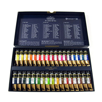 Mijello Mission Gold Water Color Set, 34 Colors