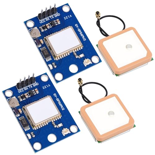GY-NEO6MV2 NEO-6M GPS Module for Arduino, STM32, Raspberry Pi, ESP32 2pcs - size: 2