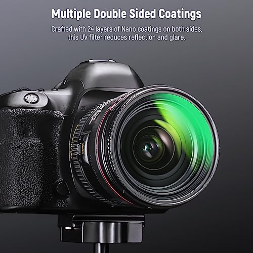 NEEWER 67mm MC UV Protection Filter 24 Layer Multi Resistant Nano Coatings/HD Optical Glass/Water Repellent/Scratch Resistant/Aluminum Alloy Ultra Slim Frame/Ultraviolet Filter - size: 67mm, style: UV