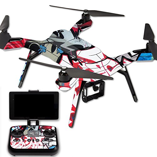 MightySkins Skin Compatible with 3DR Solo Drone Quadcopter wrap Cover Sticker Skins Graffiti Mash Up