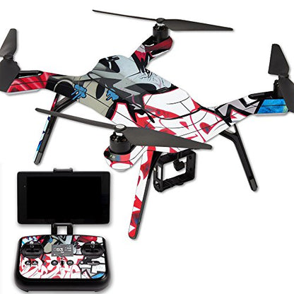 MightySkins Skin Compatible with 3DR Solo Drone Quadcopter wrap Cover Sticker Skins Graffiti Mash Up