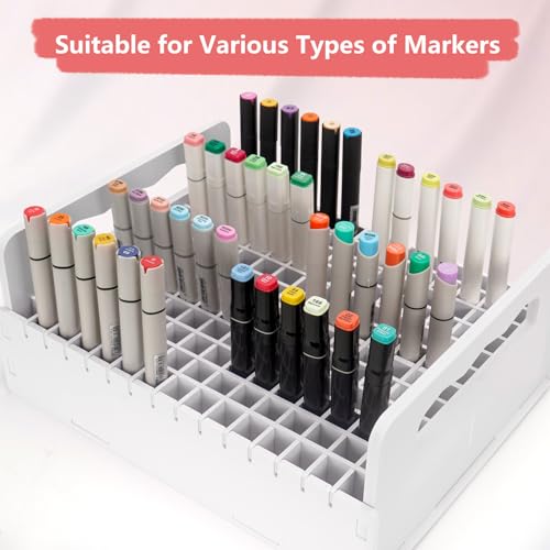 SANFURNEY Marker Pen Organizer Holder for Carts, 180 Slots - size: 180-slot