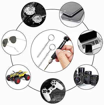 PTSLKHN Magnetic Screwdriver Kit, Black 5-in-1 Multifunctional Screwdriver - color: Black