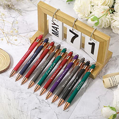 Kosiz 30 Pcs Inspirational Pens Motivational Quotes Ballpoint Stylus