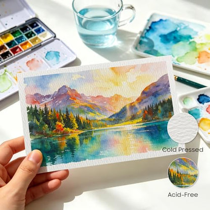 KOVIEDE 60 Pack Blank Watercolor Cards with Envelopes 4 x 6 Inch - size: 4x6" Cards*60