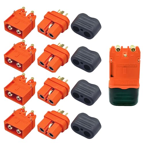 5Pairs Amass XT60I XT60IPW XT60I-PW Male XT60-I Female 2+1 Connector Signal Pin Plug for RC Lipo Battery Charger Controller Motor Parts - style: 5Pairs XT60i