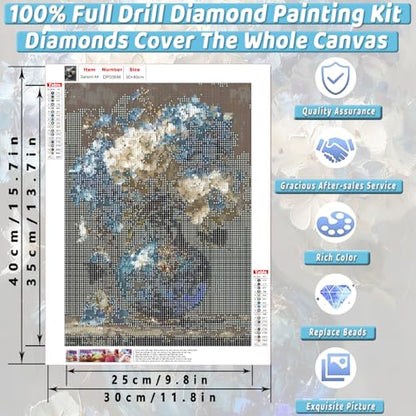 Hydrangea Diamond Art Kits for Adults Diamond Painting Kit for Beginner - color: DP03846