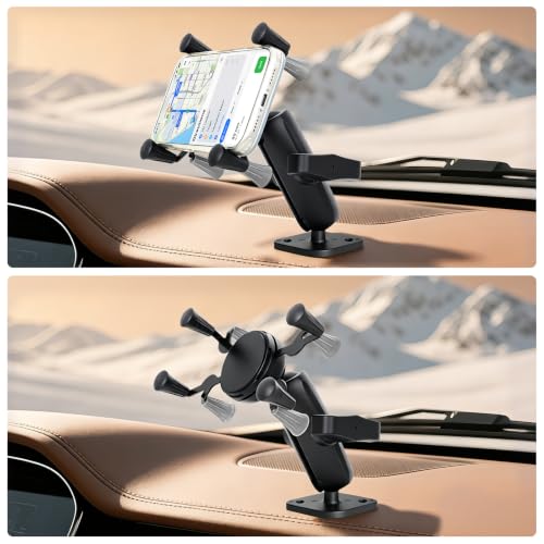 Strg Phone Mount with 1" Ball Diamond Base and Marine-Grade Aluminum Arm - size: Diamond Base