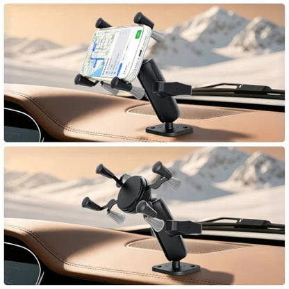 Strg Phone Mount with 1" Ball Diamond Base and Marine-Grade Aluminum Arm - size: Diamond Base
