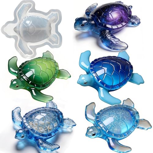 Sea Turtle Resin Molds Silicone, Turtle Animal Epoxy Casting Mold - color: Turtle Resin Mold