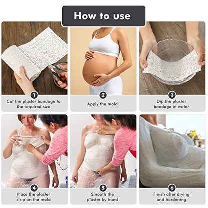 Nuogo 20 Pack Plaster Cloth Gauze Bandage Roll Bulk 5 Yards,4 x 180 Inch
