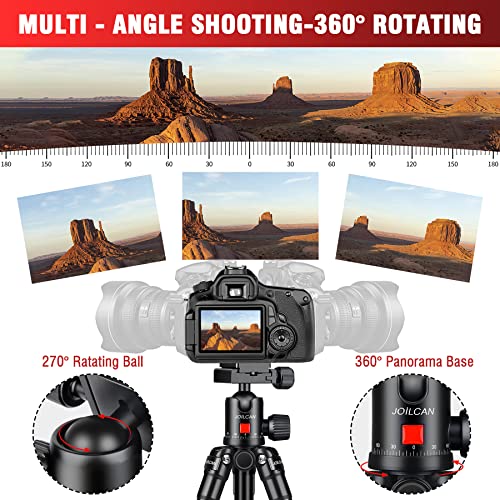 JOILCAN Aluminum Mini Tripod, 21" Desktop Tripod with 360° Ball Head - size: 21 Inch