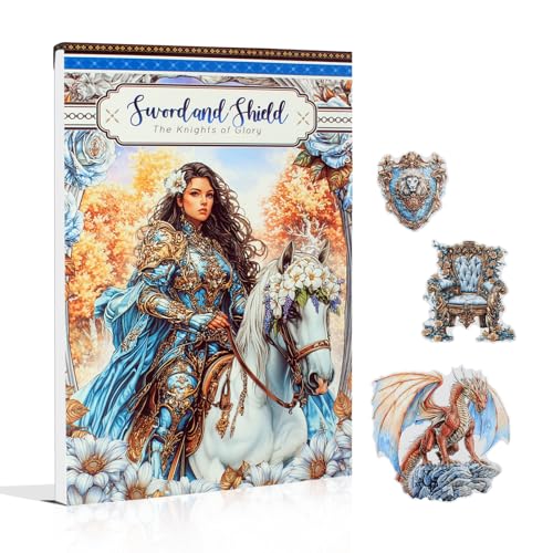 Dwpetzo Medieval Fantasy Sticker Book for Journaling, Collage, A5 Sheets - color: Sword and Shield