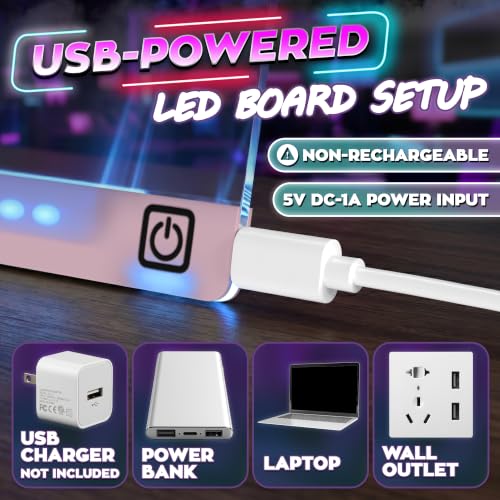 16 in LED Drawing Board; Corded and Non-Rechargeable (Pink) - color: Pink