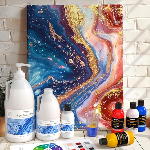 Nicpro Pouring Medium for Acrylic Paint 69oz/2040ml, Acrylic Paint Thinner - size: 69 Fl Oz (Pack of 1)