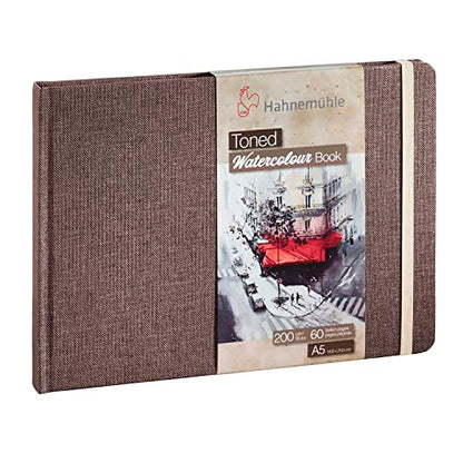 Hahnemuhle Toned Tan Watercolor Book A5,
